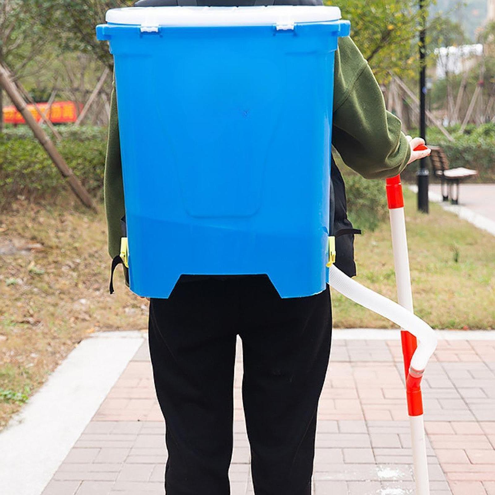 Grass Seed Spreader - Esparcidor de Fertilizante con Mango Ergonómico,