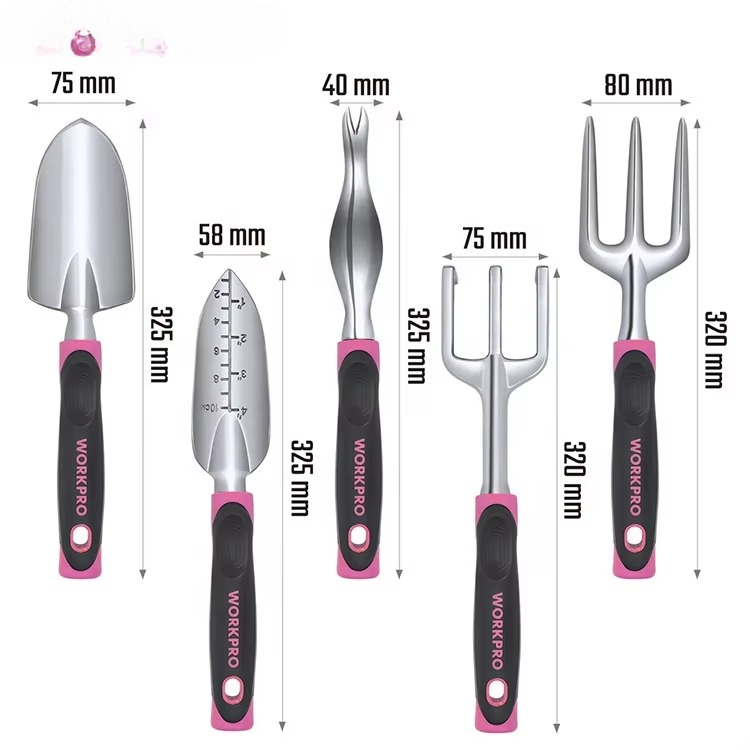 Juego de 5 Herramientas de Jar - Gardening Tools Pink reseña y precio