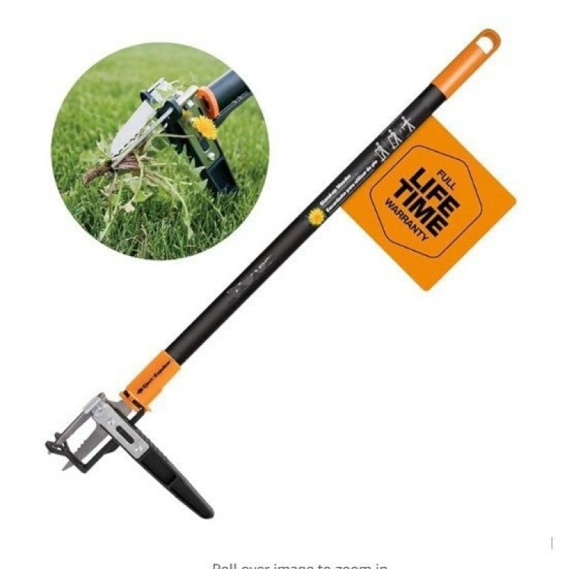 Herramienta para desherbar, he - Grass Seed Spreader reseña y precio