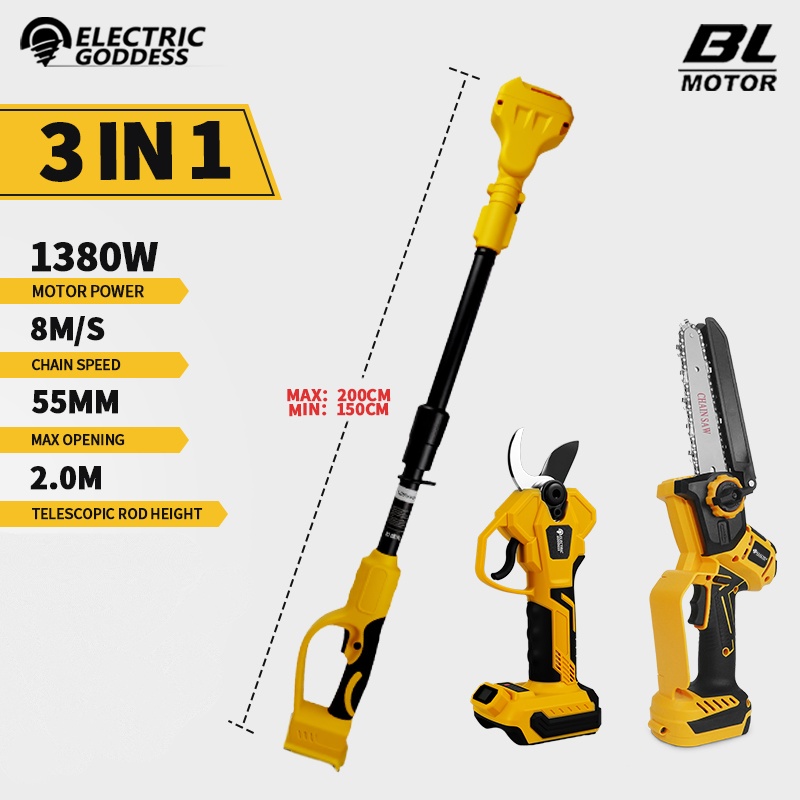 Motosierra eléctrica sin escob - Gardening Tools Spade reseña y precio