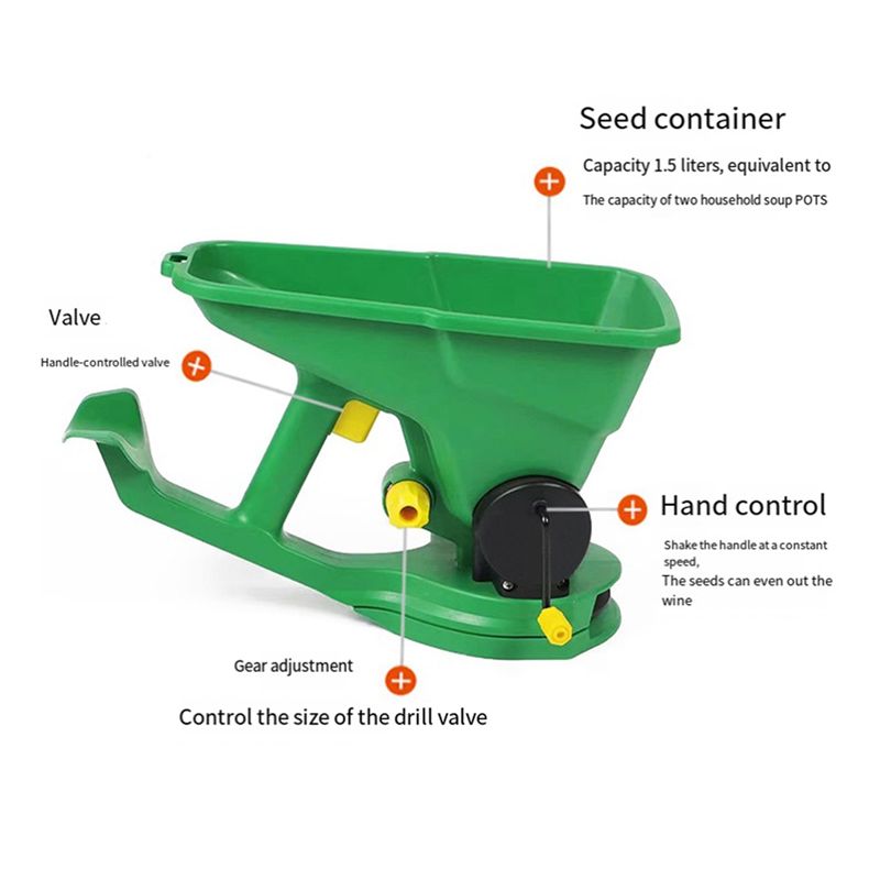 AEE6-Sembradora Manual de Jard - Grass Seed Spreader reseña y precio