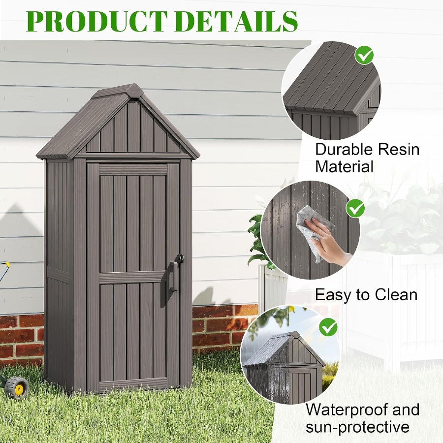 Caseta de almacenamiento verti - Gardening Tools B&M reseña y precio